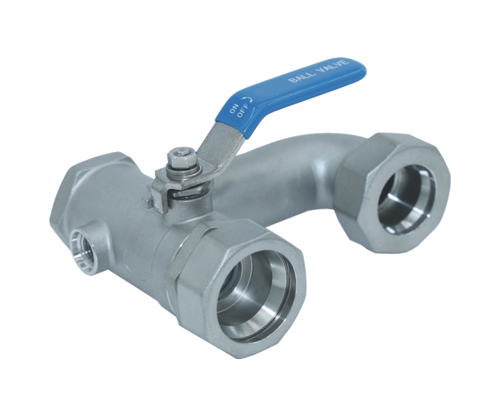 二片式雙通路減流量管螺紋口球閥